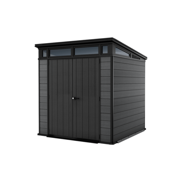 Keter 7x 7 Cortina Heavy Duty Plastic Pent Shed – Dark Grey