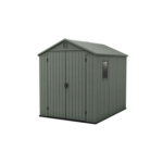 Keter 6×8 Darwin Heavy Duty Plastic Garden Shed – Green