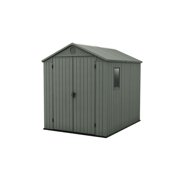 Keter 6×8 Darwin Heavy Duty Plastic Garden Shed – Green