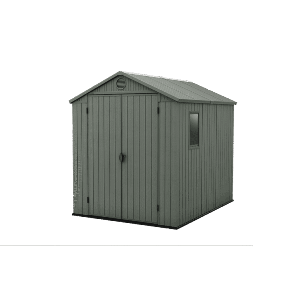 Keter 6′x8′ Darwin Heavy Duty Plastic Garden Shed – Green