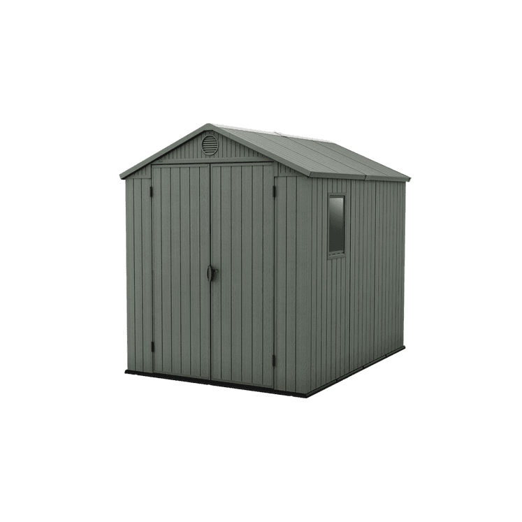 Keter 6′x8′ Darwin Heavy Duty Plastic Garden Shed – Green