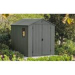 Keter 6×8 Darwin Heavy Duty Plastic Garden Shed – Green