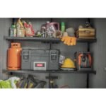 Keter 4×2 Cortina Alto Heavy Duty Vertical Plastic Garden Shed with Shelves