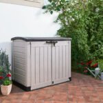 Keter Store-it-out ARC Beige & brown 1200L Garden storage box (H)1200mm (W)1460mm